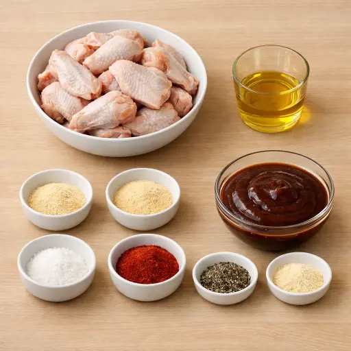 Ingredients for Air Fryer BBQ Wings
