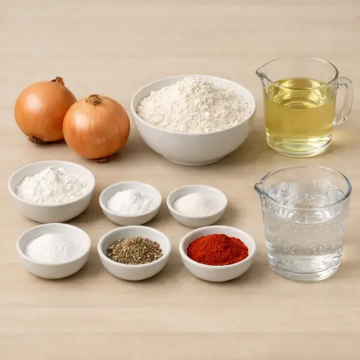 Ingredients for Alley-Oop Onion Rings