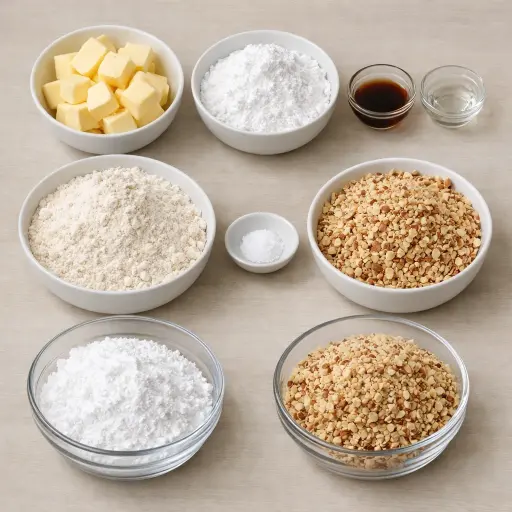 Ingredients for Almond Bliss Snowballs