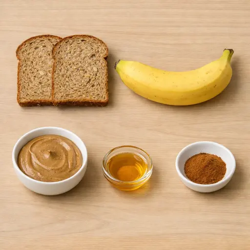 Ingredients for Almond Butter & Banana Toast