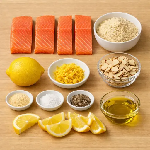 Ingredients for Almond-Crusted Salmon