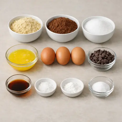 Ingredients for Almond Flour Chocolate Cake