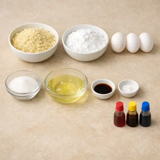 Ingredients for Almond Flour Macarons