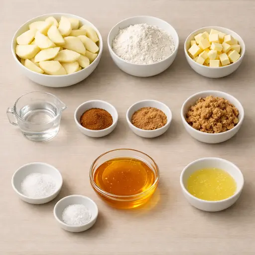 Ingredients for Apple-Cinnamon Honey Tart