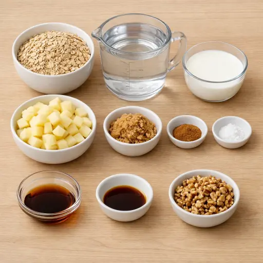 Ingredients for Apple Cinnamon Porridge