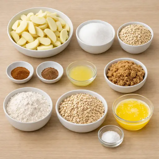 Ingredients for Apple Crumble