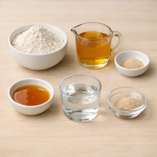 Ingredients for Apple Honey Sourdough Starter