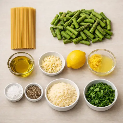 Ingredients for April: Asparagus and Lemon Pasta