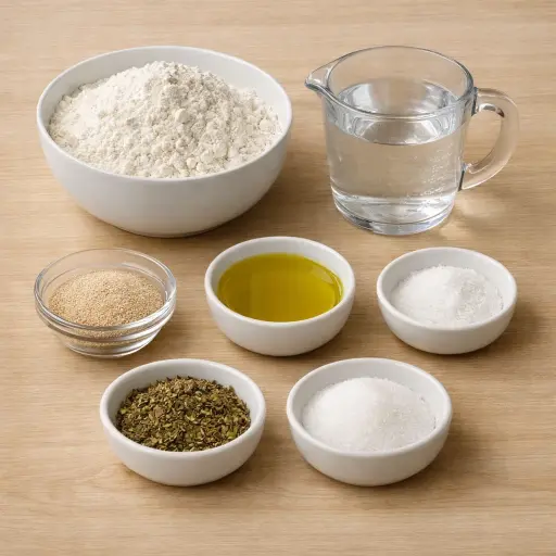 Ingredients for Artisan Herb-Infused Pizza Dough