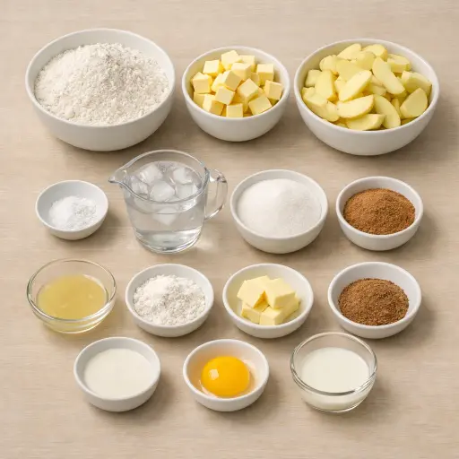 Ingredients for Auntie's Apple Pie