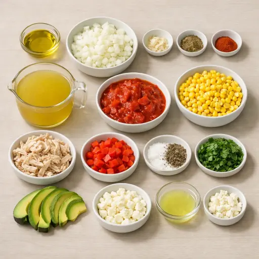 Ingredients for Authentic Mexican Sopa