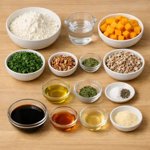 Ingredients for Autumn Harvest Dumplings