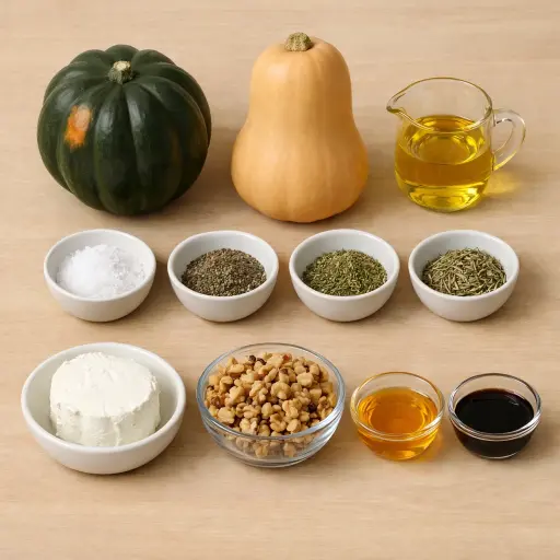 Ingredients for Autumn Harvest Squash Bake