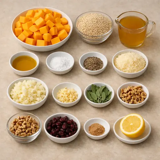 Ingredients for Autumn Harvest Squash Casserole
