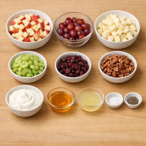 Ingredients for Autumn Harvest Waldorf Salad