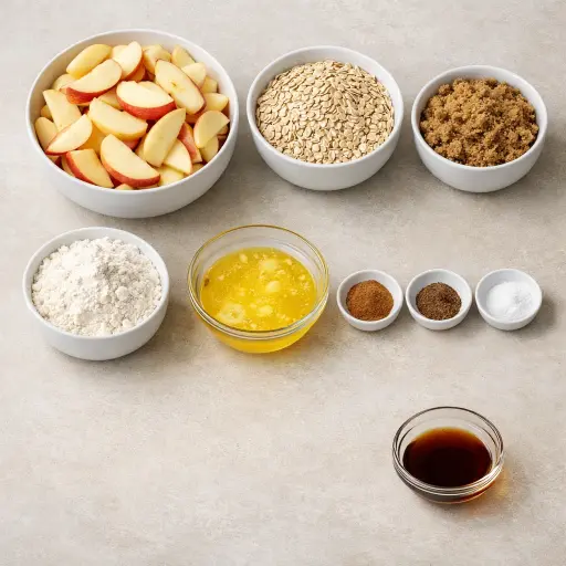 Ingredients for Autumn Spiced Apple Crisp