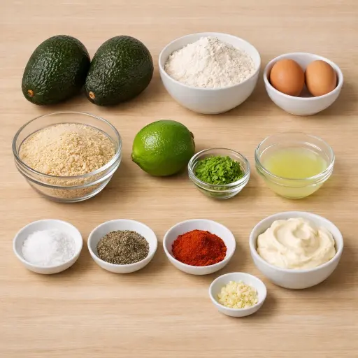 Ingredients for Avocado Fries