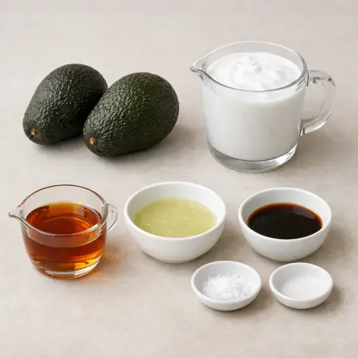Ingredients for Avocado Ice Cream
