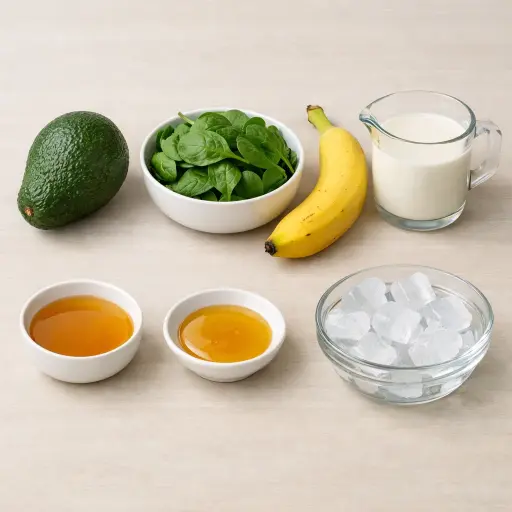 Ingredients for Avocado Smoothie