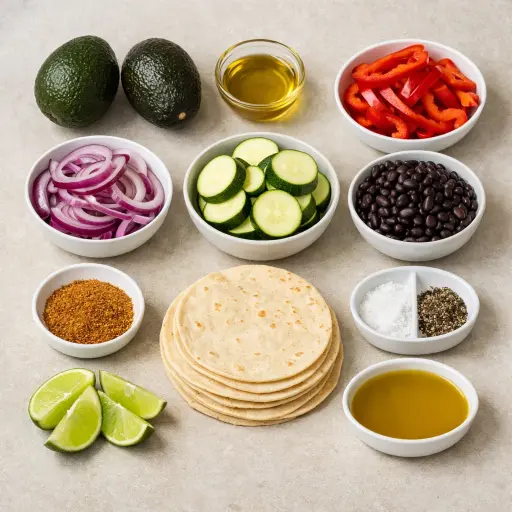 Ingredients for Avocado Tacos