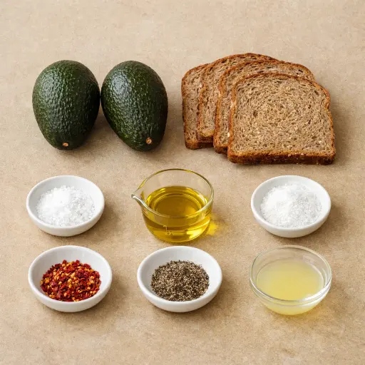 Ingredients for Avocado Toast