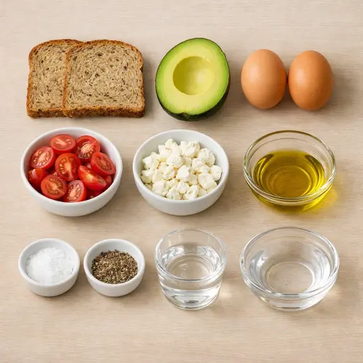 Ingredients for Avocado Toast with a Twist