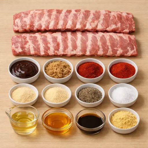 Ingredients for Backyard Barbeque Ribs
