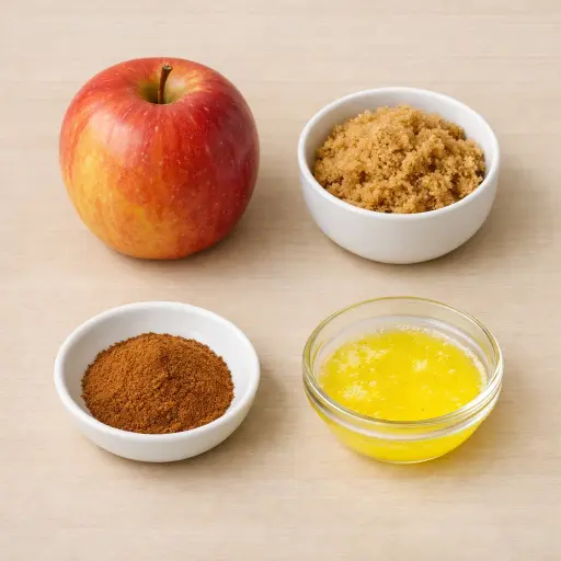 Ingredients for Baked Apple with Cinnamon
