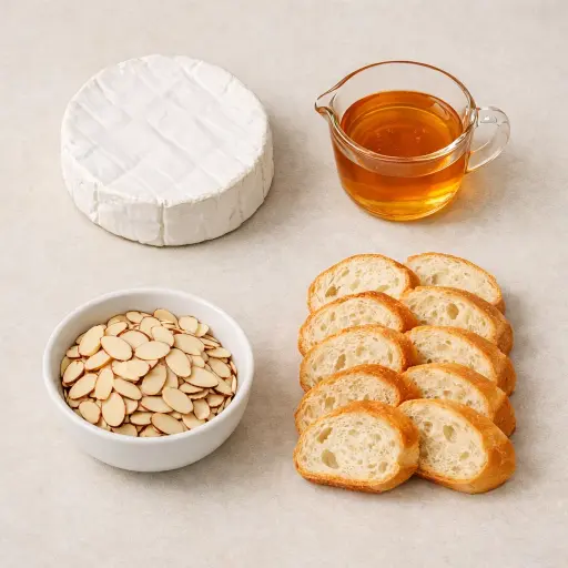 Ingredients for Baked Brie with Honey