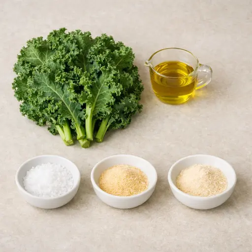 Ingredients for Baked Kale Chips