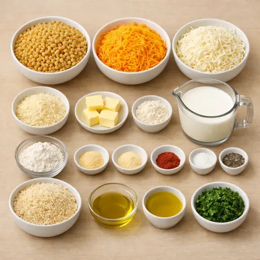 Ingredients for Baked Macaroni and Cheese