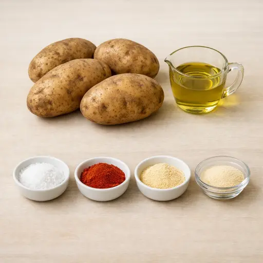 Ingredients for Baked Potato Chips