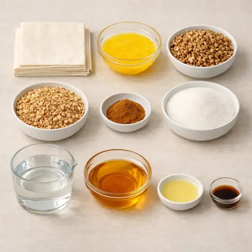 Ingredients for Baklava