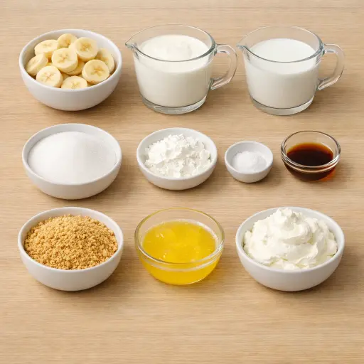 Ingredients for Banana Cream Delight