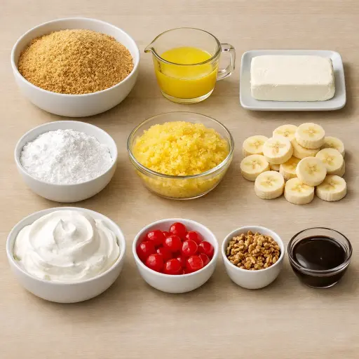 Ingredients for Banana Delight Dessert