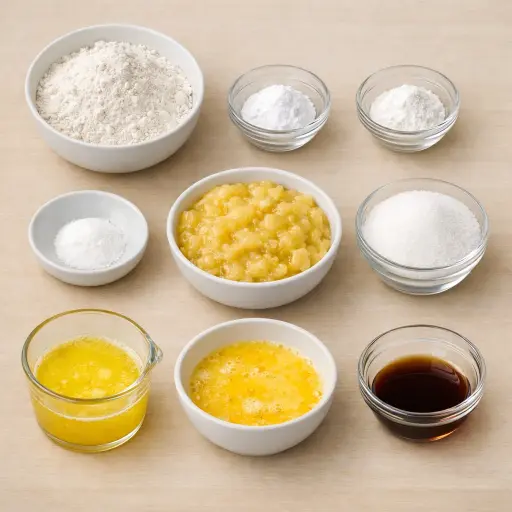 Ingredients for Banana Delight Muffins