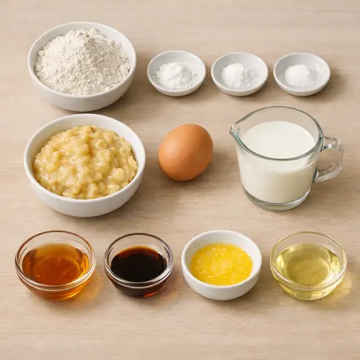 Ingredients for Banana Pancake Bites