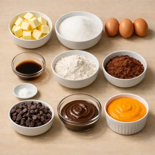 Ingredients for Basketball Brownies