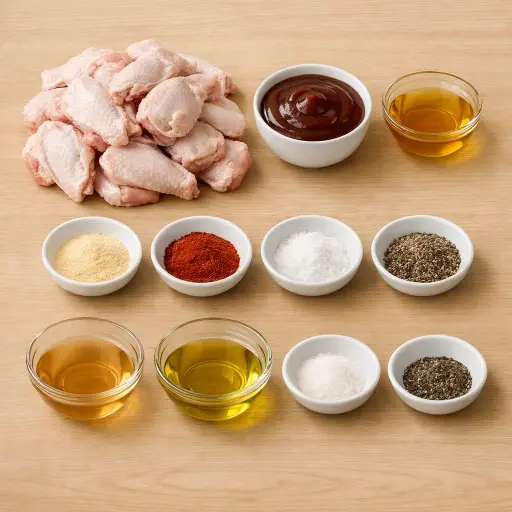 Ingredients for BBQ Chicken Wings