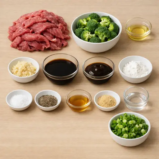 Ingredients for Beef and Broccoli Stir-Fry