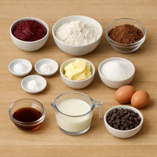 Ingredients for Beetroot Chocolate Cake