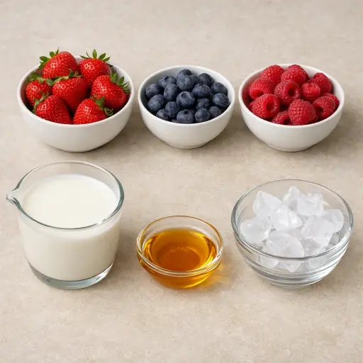 Ingredients for Berry Blast Smoothie
