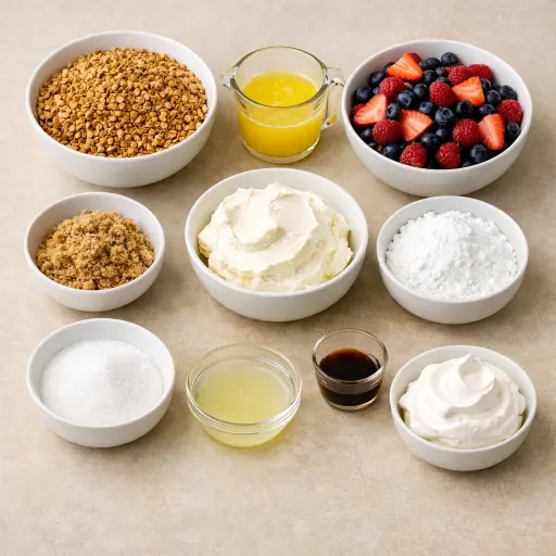 Ingredients for Berry Bliss Pretzel Delight