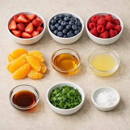 Ingredients for Berry Citrus Delight Salad