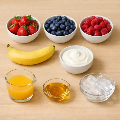 Ingredients for Berry Smoothie