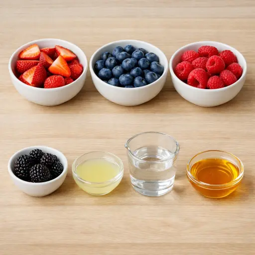 Ingredients for Berry Sorbet