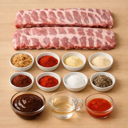 Ingredients for Blazing BBQ Ribs