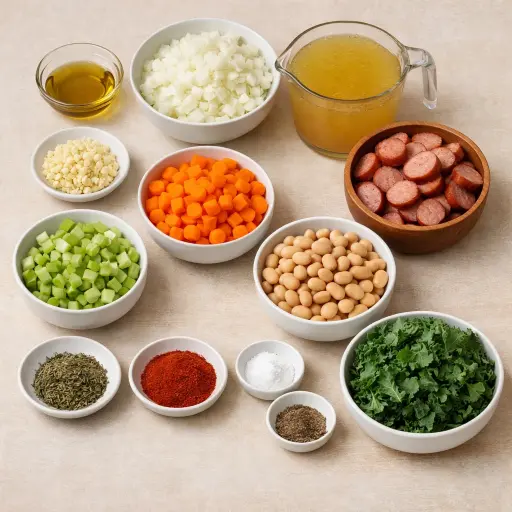 Ingredients for Blustery Bean Soup