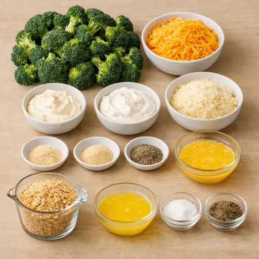 Ingredients for Broccoli & Cheddar Delight