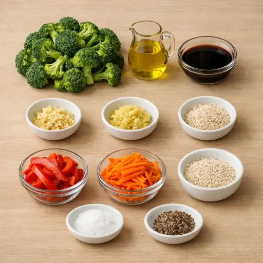 Ingredients for Broccoli Stir-Fry Delight